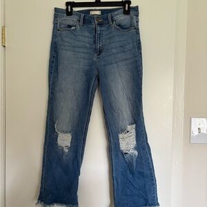 Altar’d State Women's Blue Distressed Jeans